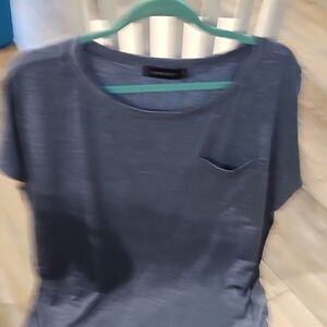 Chic Gray Short Sleeve Top